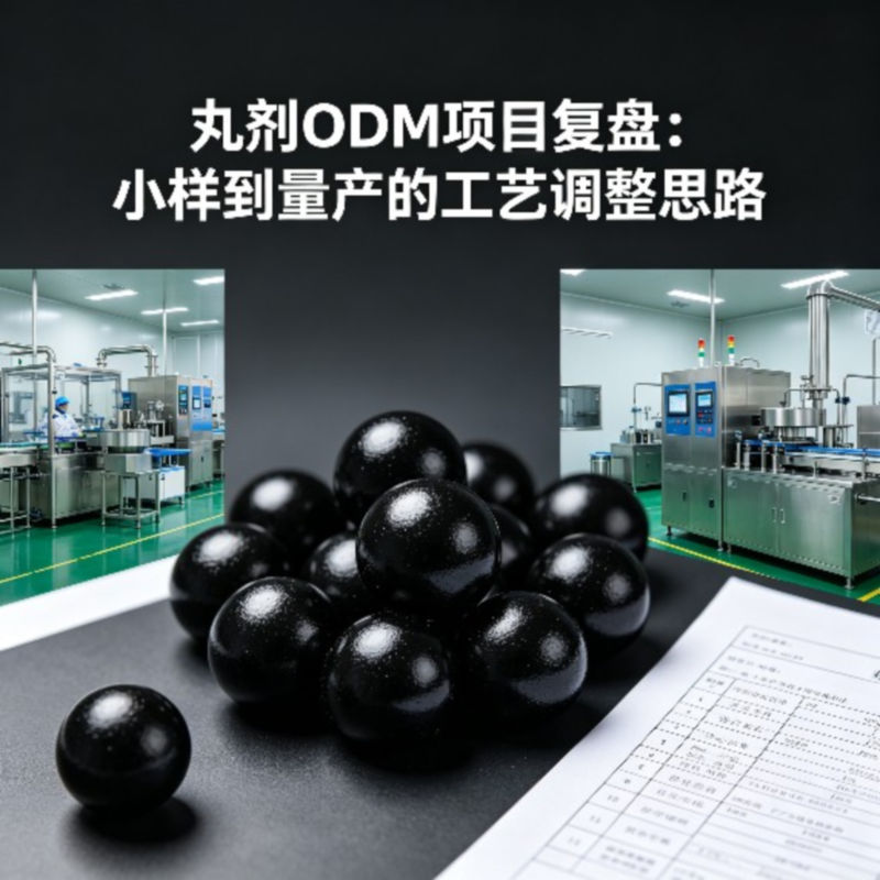 丸剂ODM项目复盘:小样到量产的工艺调整思路(图1)